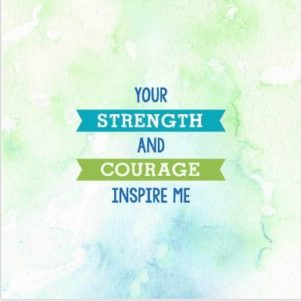 Your Strength & Courage - Fundraising Card
